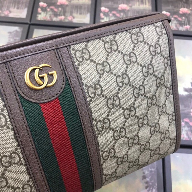 Gucci手包 598234 古馳新款Ophidia系列 GG洗漱包 Gucci手拿包  gqy3078